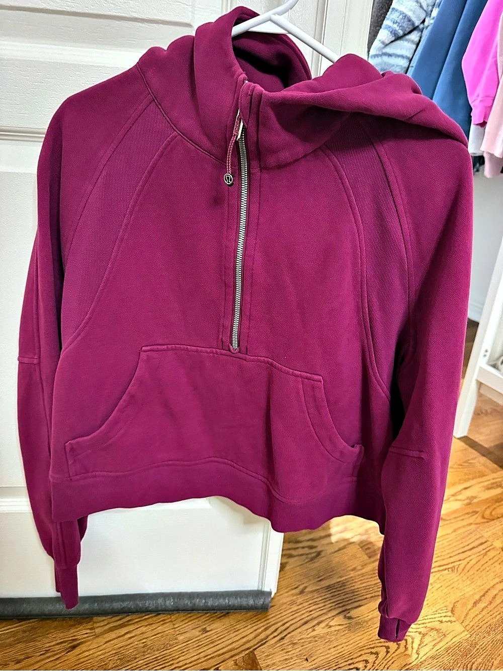 Lululemon Scuba Oversized Half-Zip Hoodie Purple